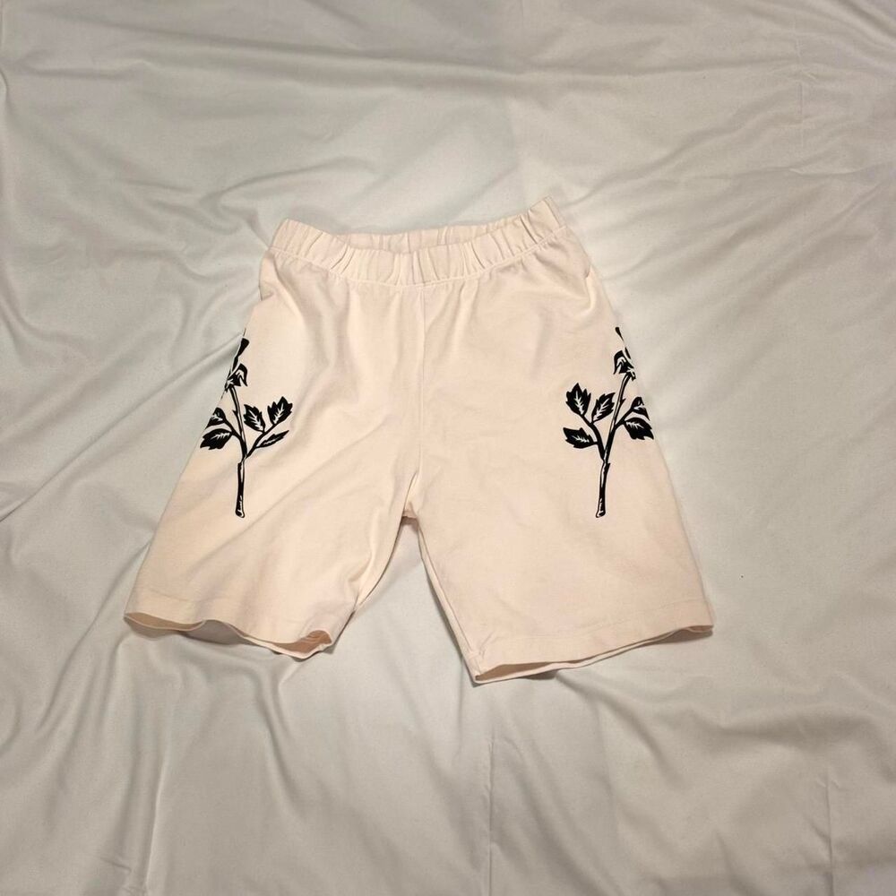 Civil-clothing Women's Cream and White Shorts